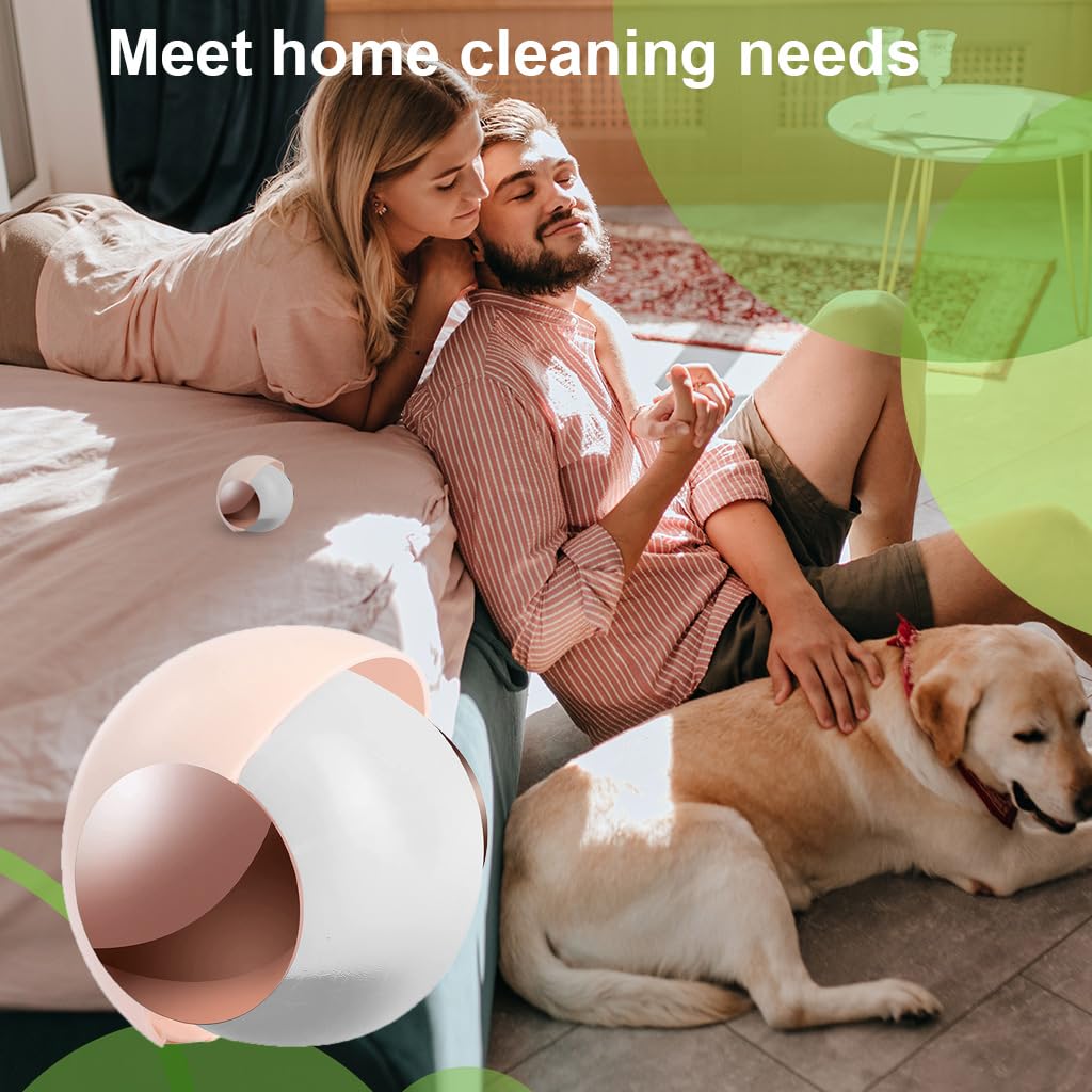 HANNEA Reusable Gel Lint Roller Ball, Sticky Washable lint Roller Portable Dog Cat Pet Hair Remover Tool for Clothes, Furniture, Pink HANNEA Reusable Gel Lint Roller Ball, Sticky Washable lint Roller Portable Dog Cat Pet Hair Remover Tool for Clothes, Furniture, Pink